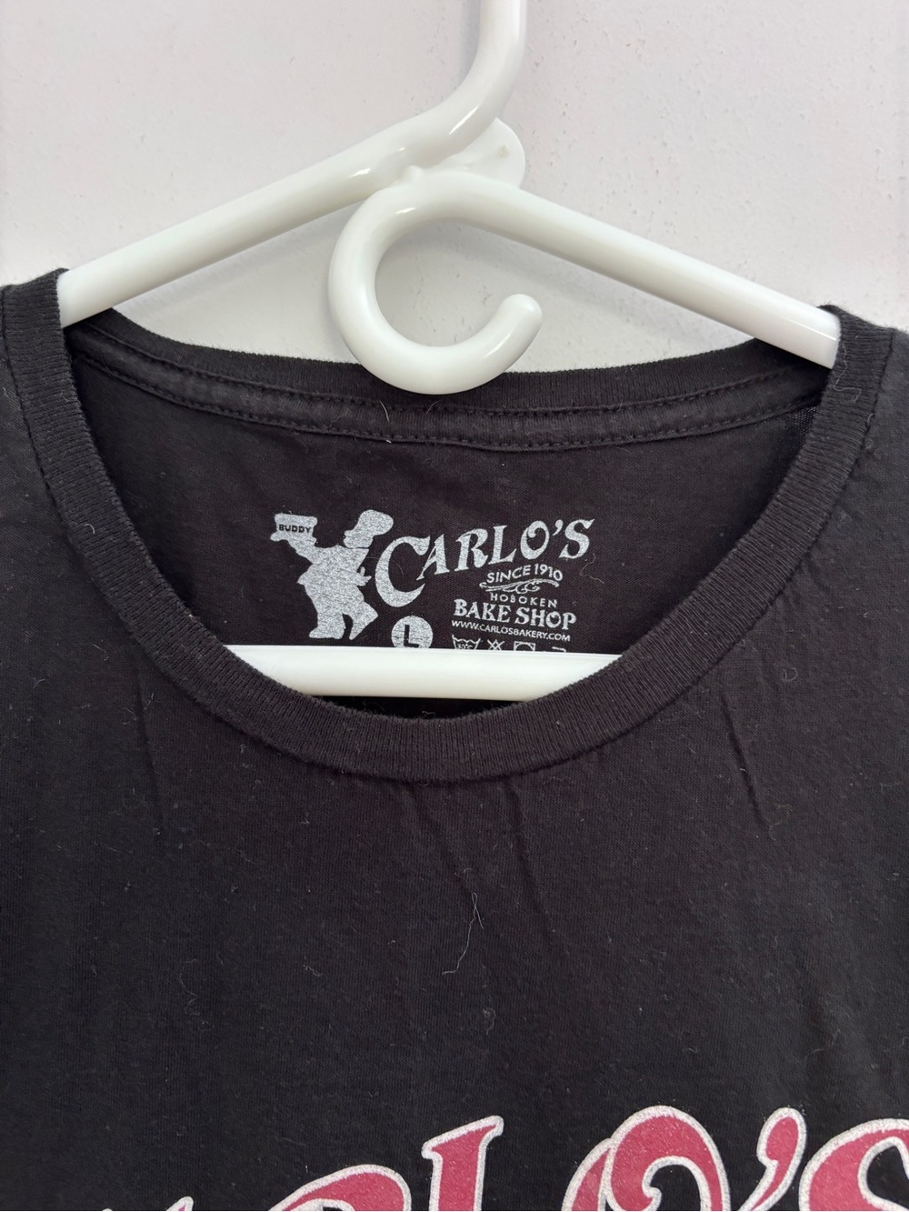 Carlos Bakery Hoboken Black L Short Sleeve Tee with Red Print see description - Picture 3 of 7